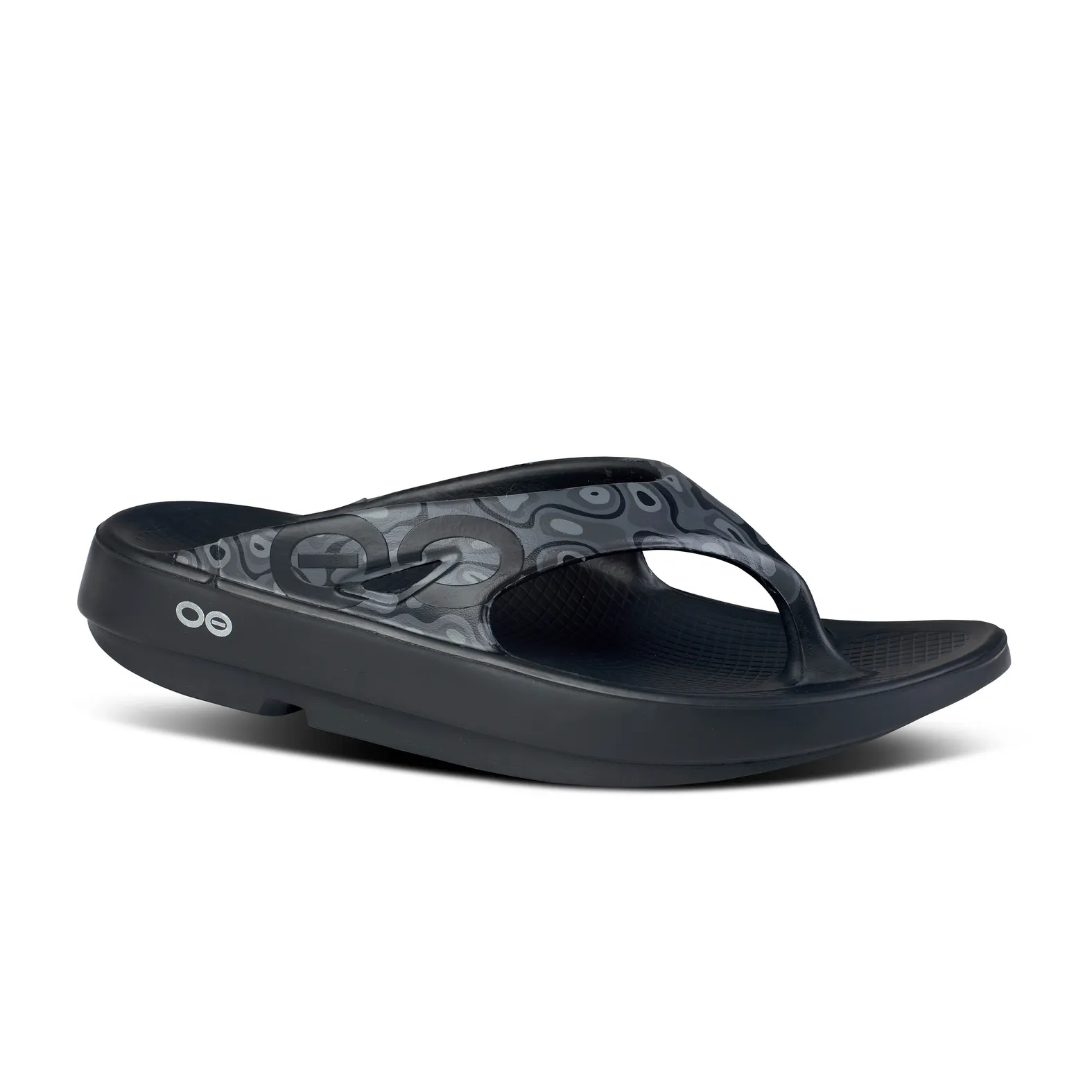 OOFOS Black Camo Men\'s Sandals size 12 OOFOS Ooriginal Sport Woodland Camo Flip Flop Men main image 3